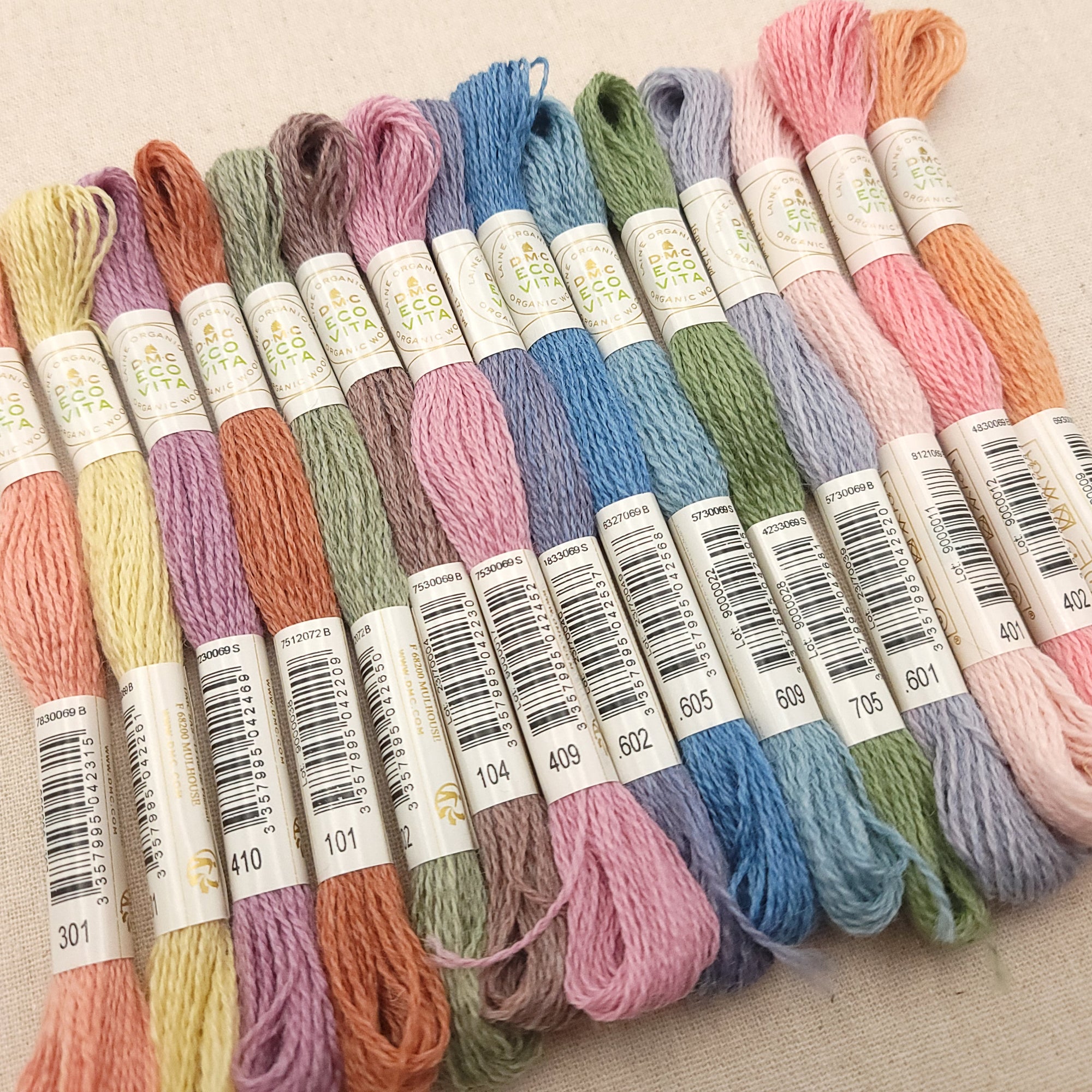 Spring Colors - DMC Eco Vita 100% Organic Wool Crewel Thread