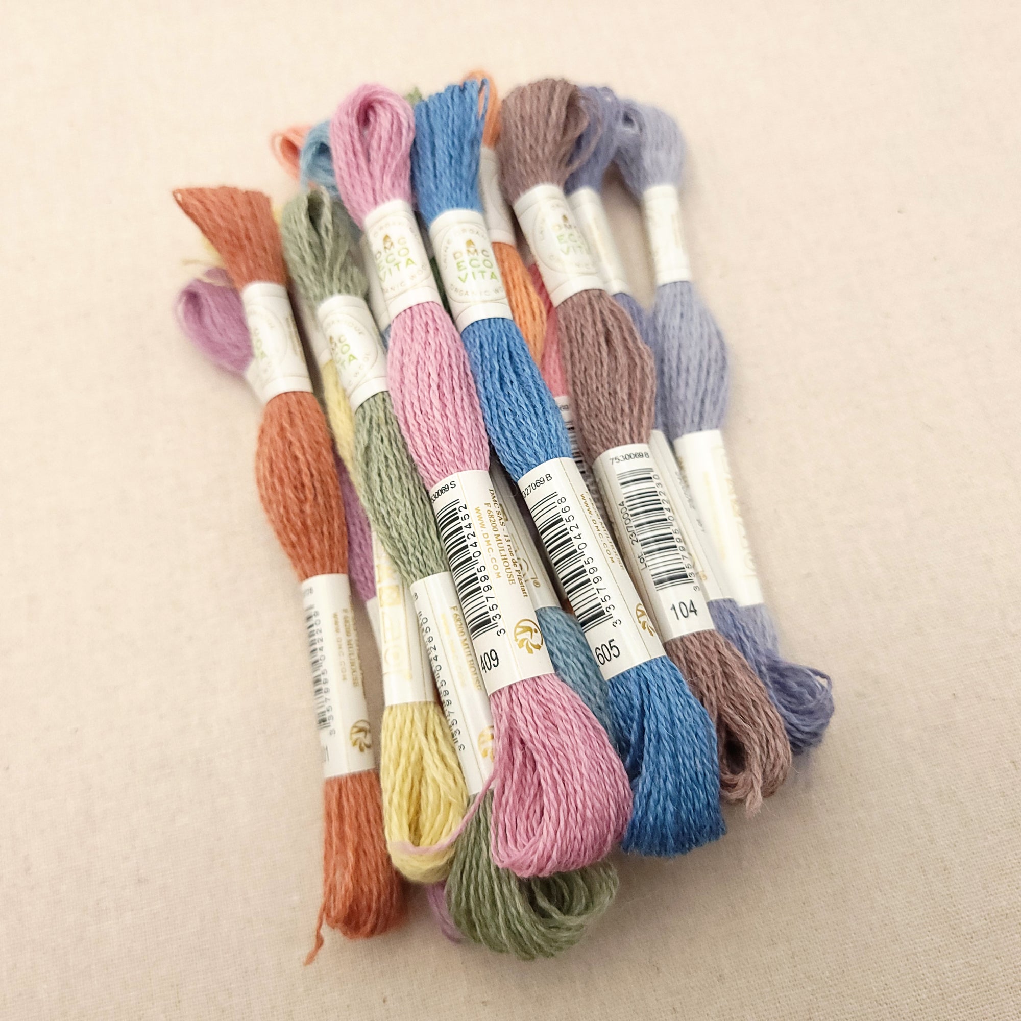 Spring Colors - DMC Eco Vita 100% Organic Wool Crewel Thread