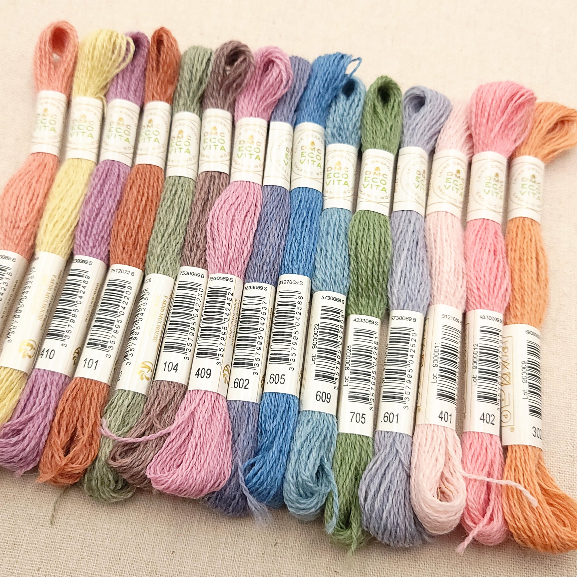 Spring Colors - DMC Eco Vita 100% Organic Wool Crewel Thread