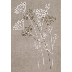 Floral Silhouette Candlewicking Embroidery Kit