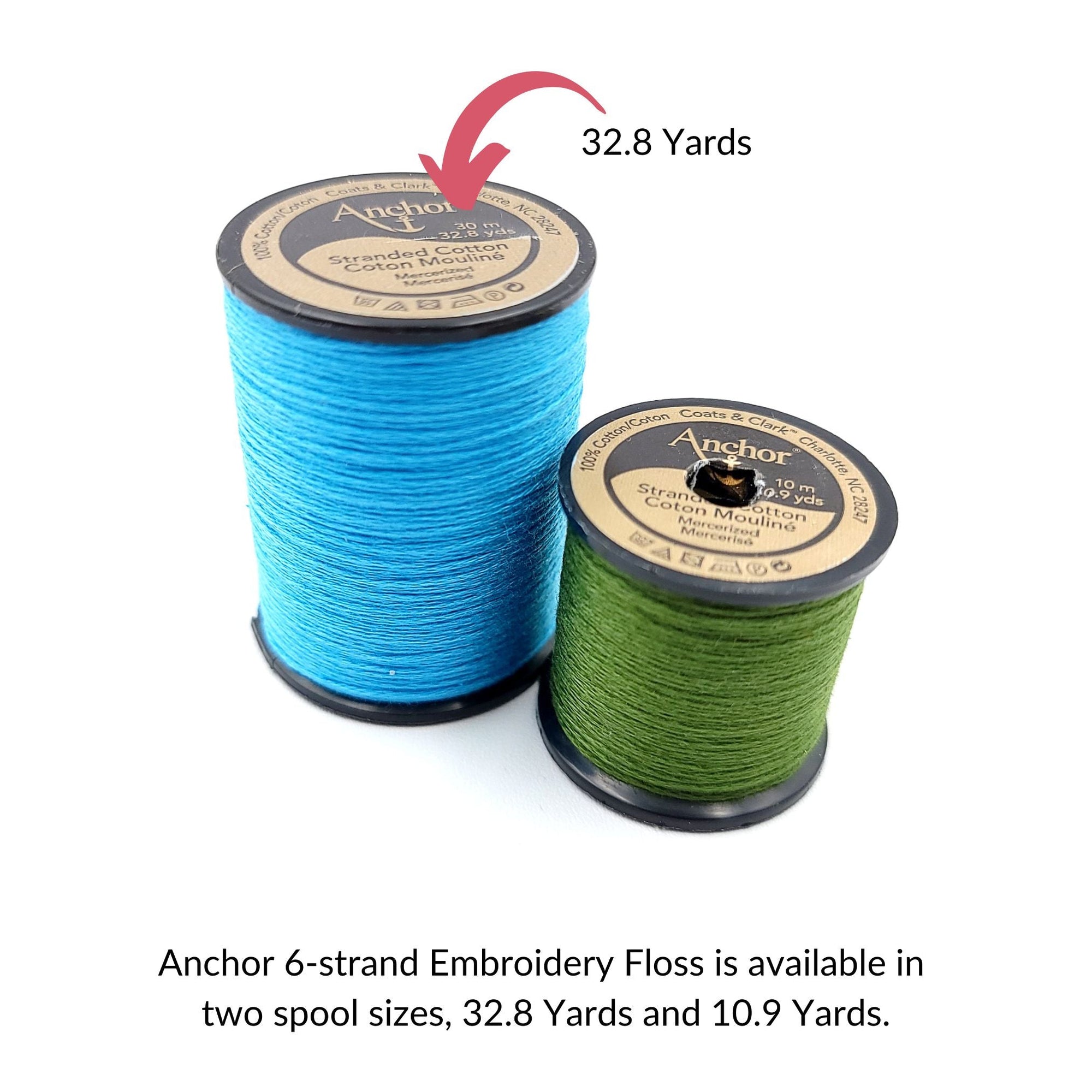 Anchor 6-Strand Embroidery Floss Spool 32.8 yd - 0046 Crimson