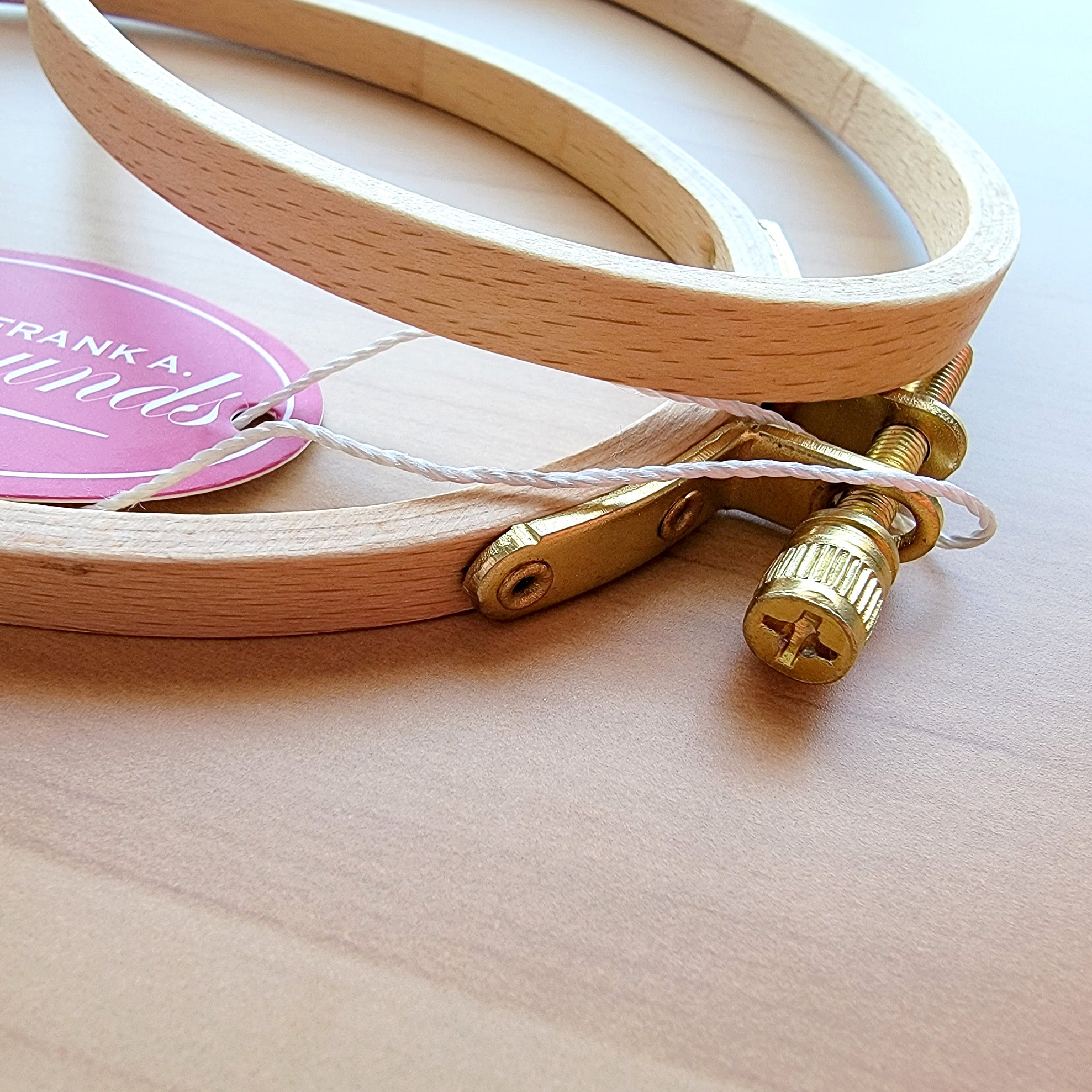 8x8-Inch Square Beech Wood Embroidery Hoop by Frank A Edmunds