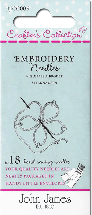 Hand Embroidery Needles Sizes 7/10