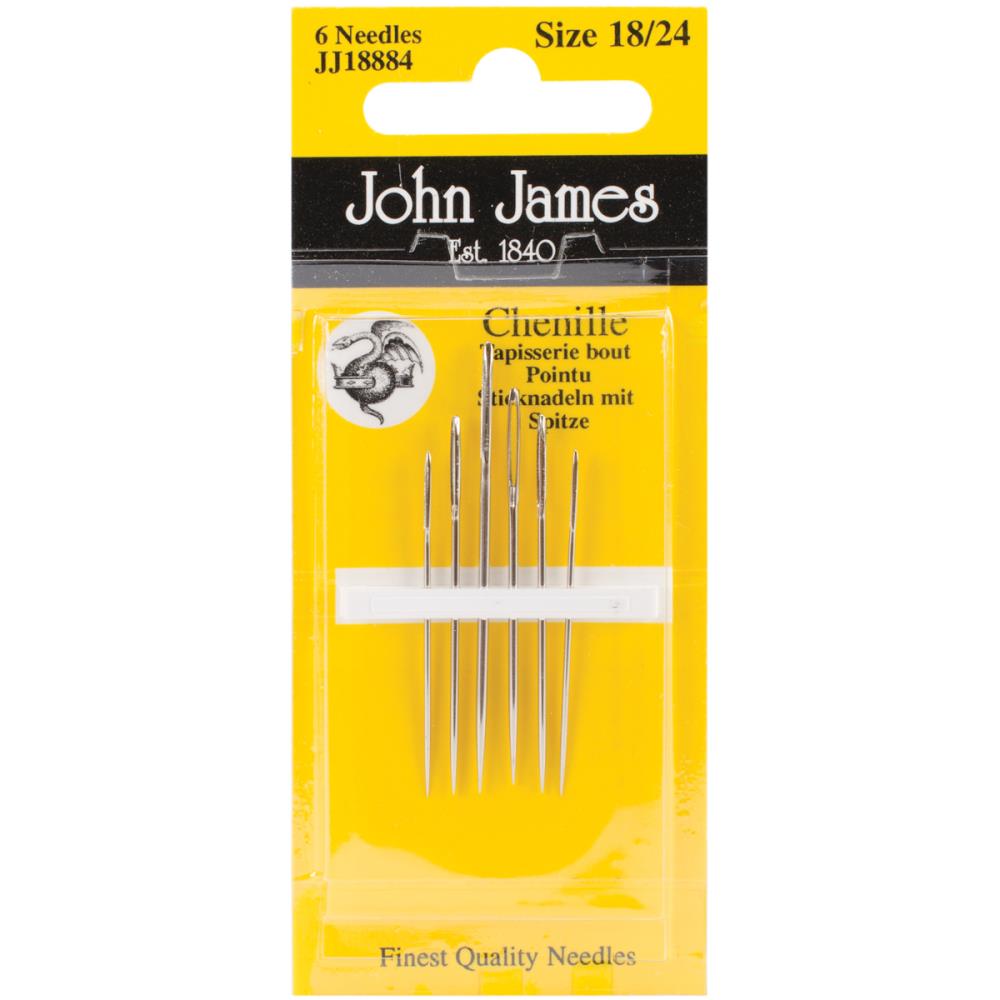 Chenille Needles Size 18/24 - John James JJ18884