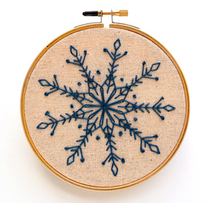 Kit - Heirloom Snowflake Hand Embroidery Kit  by Wildflower Fox