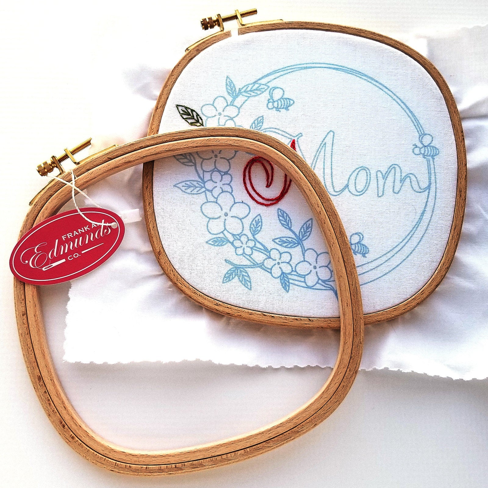 Frank Edmunds 6 x 6" Square Embroidery Hoop