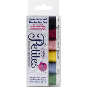 Most Popular Colors Collection Sulky Sampler 12wt Cotton Petites 6 pack