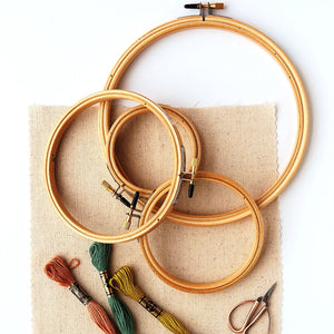 Frank A. Edmunds Wood Embroidery Hoop with Round Edges  - Your Choice of Size