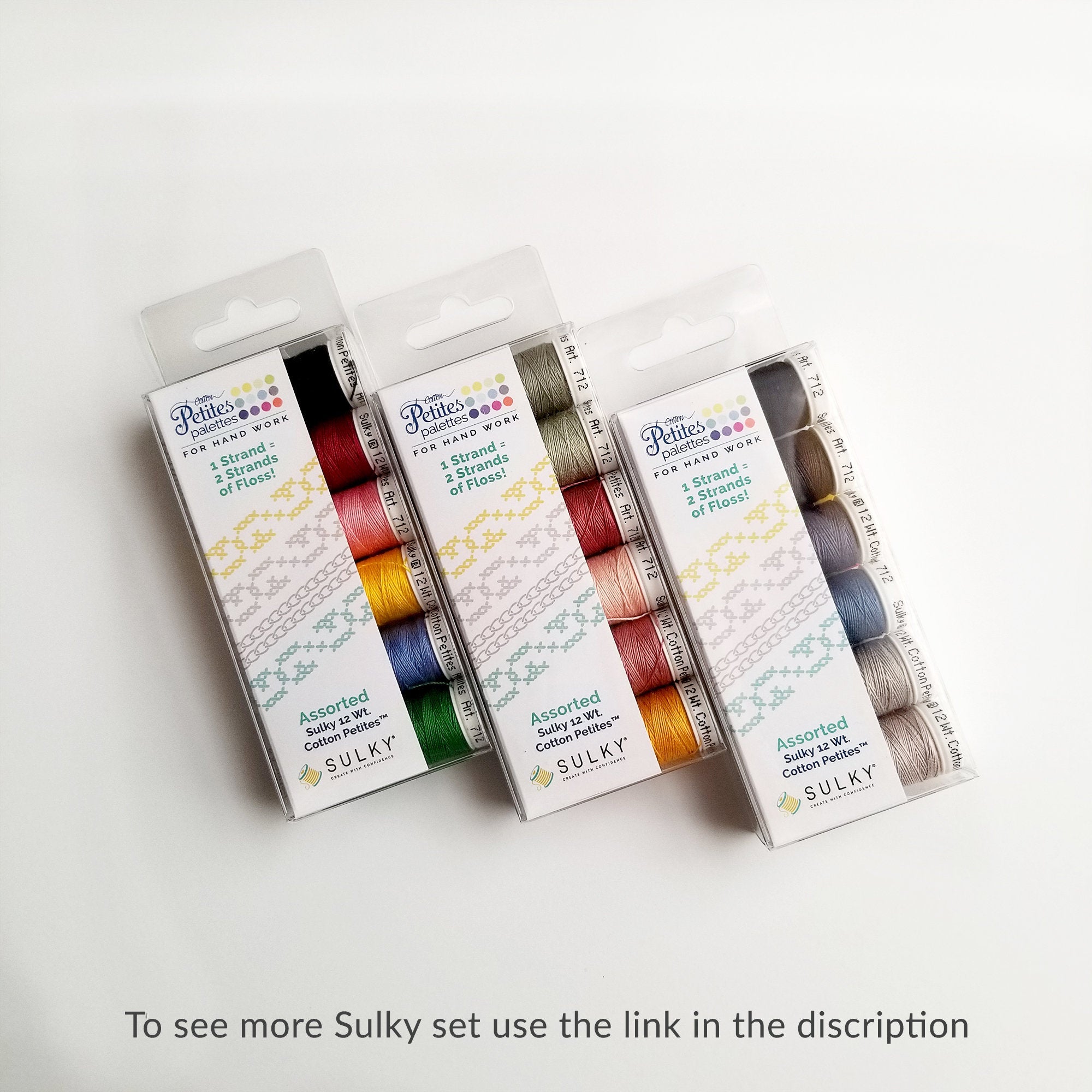 Most Popular Colors Collection Sulky Sampler 12wt Cotton Petites 6 pack