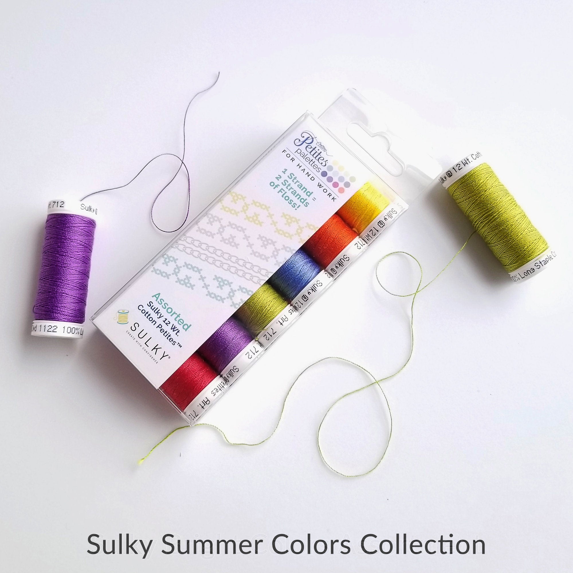 Most Popular Colors Collection Sulky Sampler 12wt Cotton Petites 6 pack