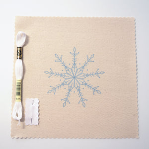Kit - Heirloom Snowflake Hand Embroidery Kit  by Wildflower Fox