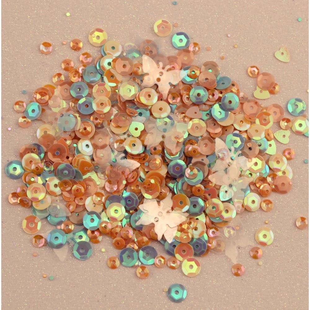 Spring Butterflies Sequins From 28 Lilac Lane - 30g in Brushed Aluminum Storage Tin - LL307