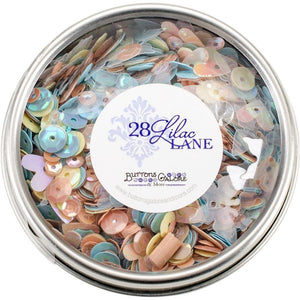 Spring Butterflies Sequins From 28 Lilac Lane - 30g in Brushed Aluminum Storage Tin - LL307