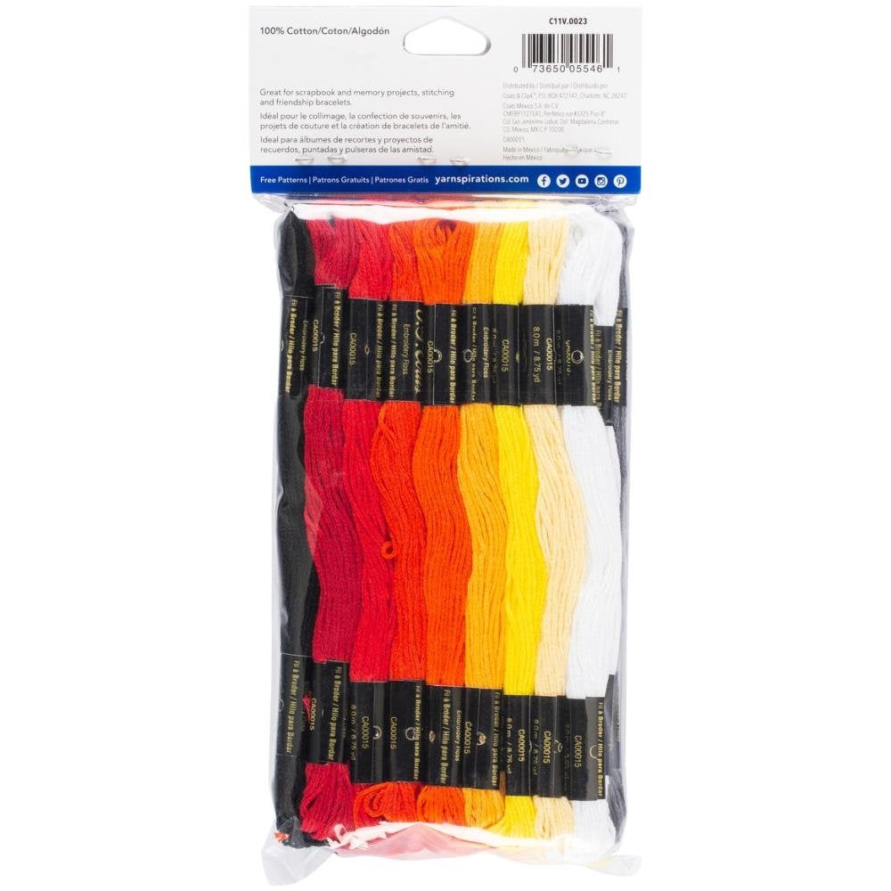 Sunset Beach Coats & Clark 6-Strand Embroidery Floss Value Pack - 36 Skeins per Package - 100% Cotton