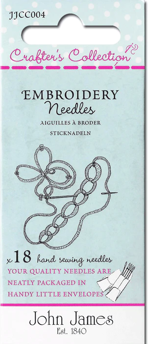 Hand Embroidery Needles Sizes 3/7