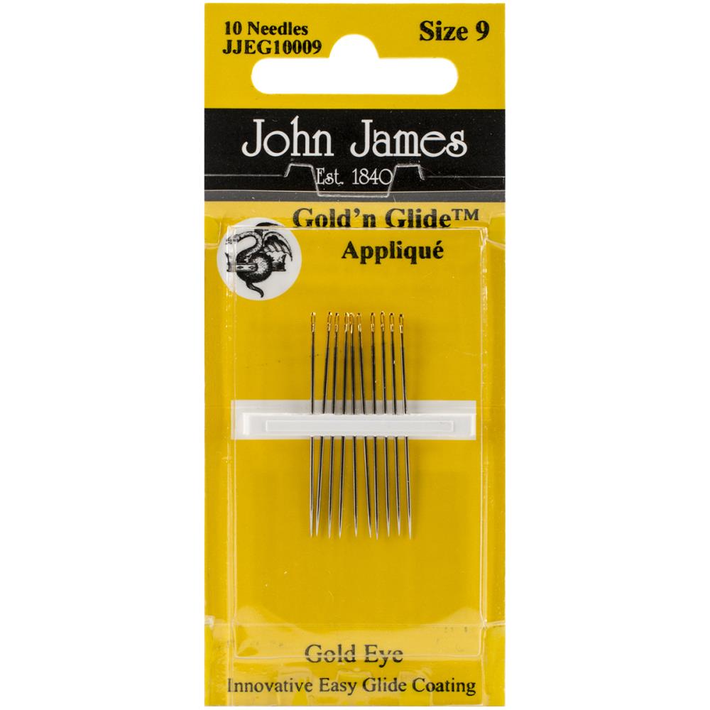 Gold'n Glide Applique Needles Size 9 - John James JJEG10009