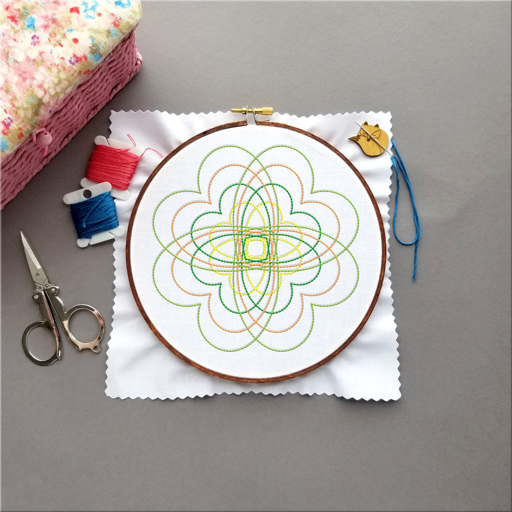 Kaleidoscope Hand Embroidery Patterns Iron On Transfers